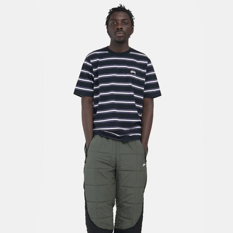 Stussy Multi Stripe S/S Crew T-Shirt Black