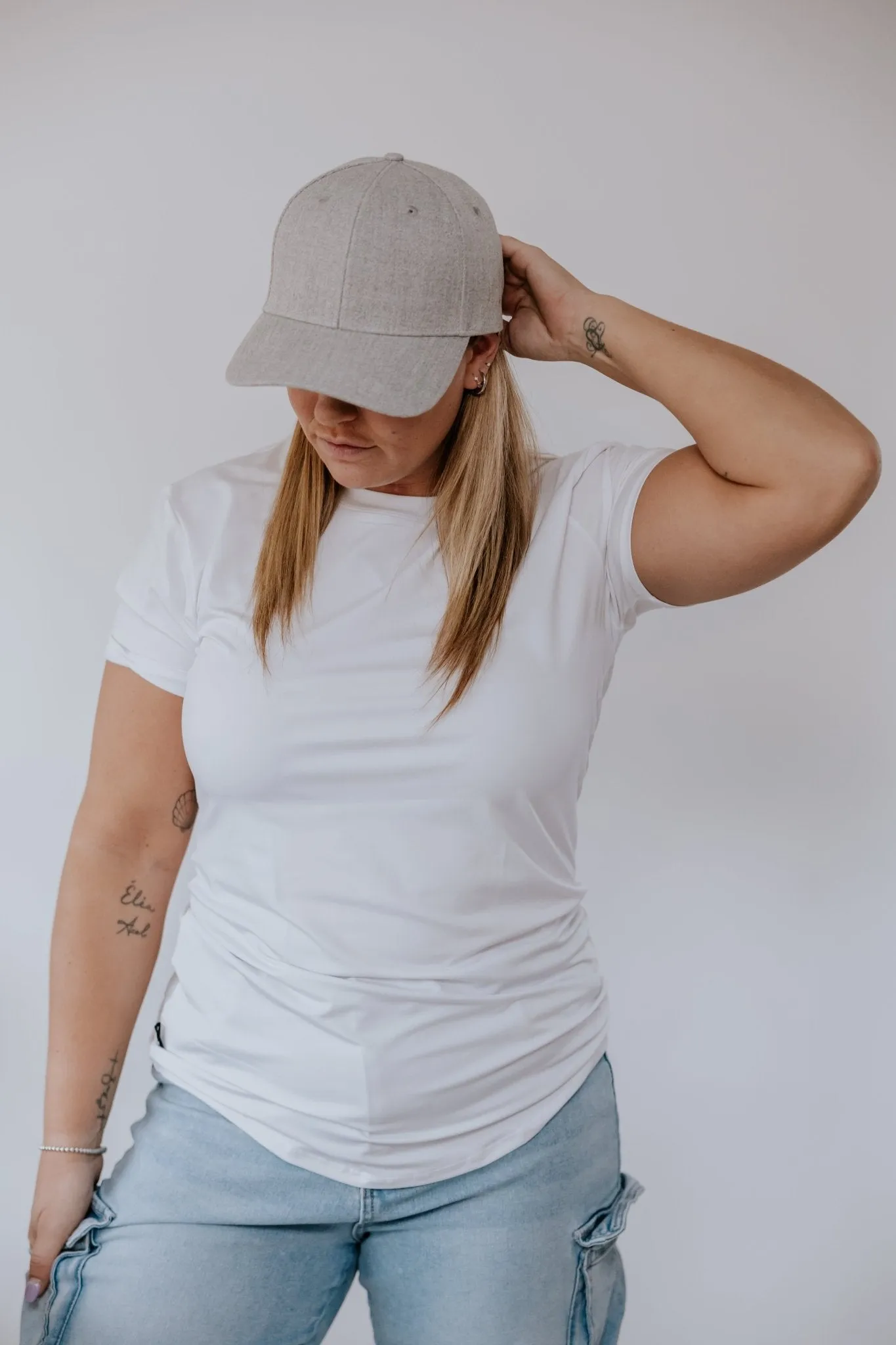 T-SHIRT BASIC DRYFIT (FEMME) -BLANC-