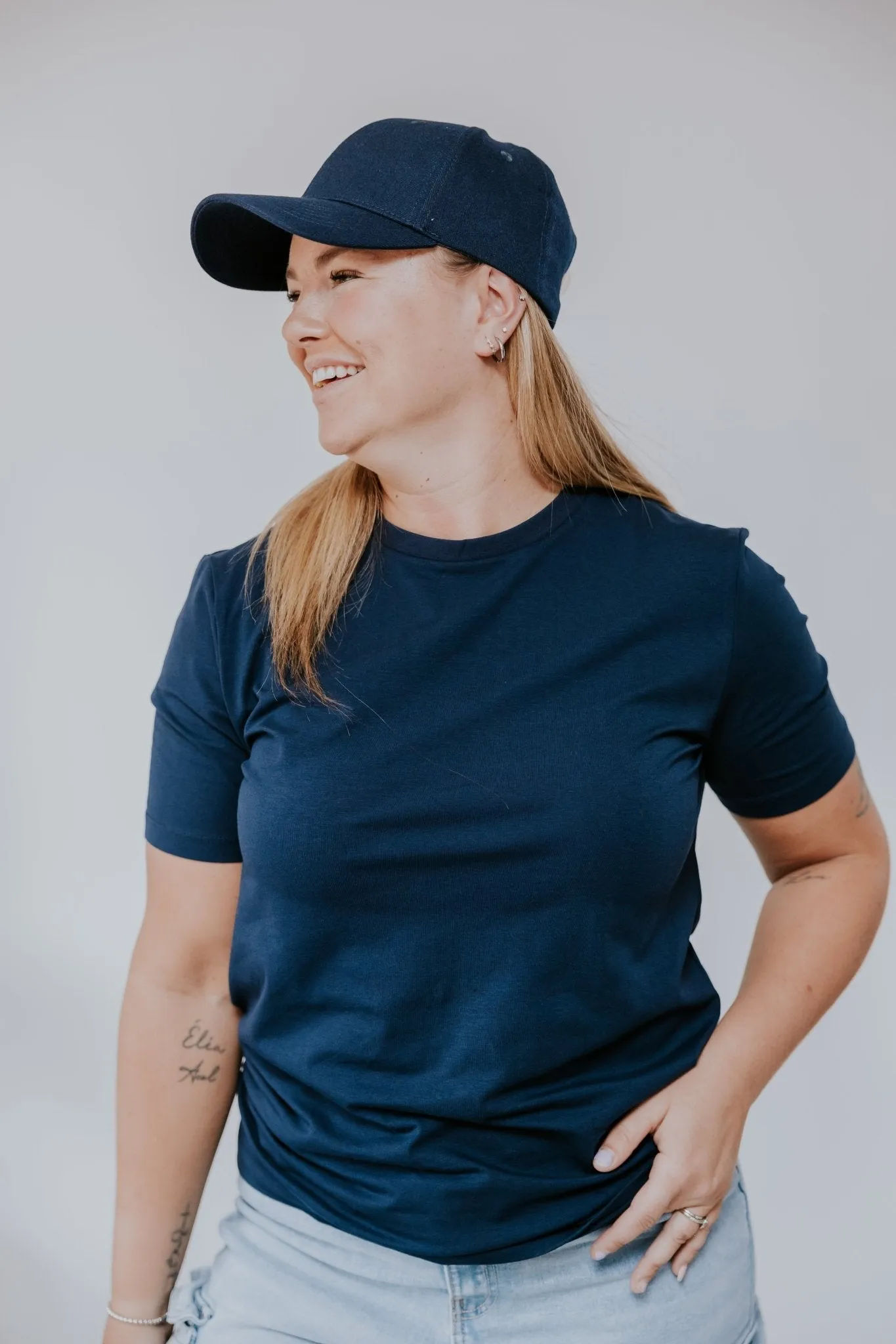 T-SHIRT BASIC -NAVY-
