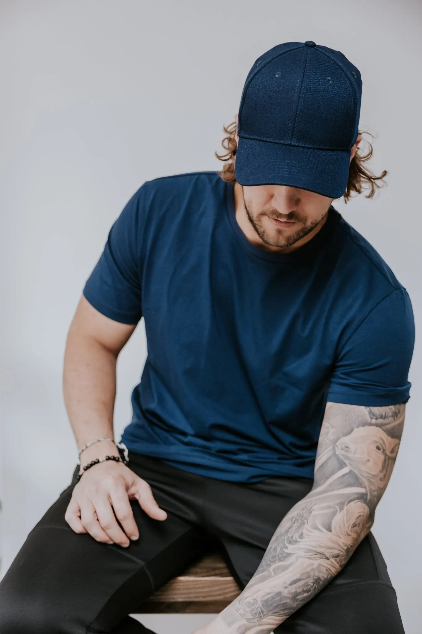 T-SHIRT BASIC -NAVY-
