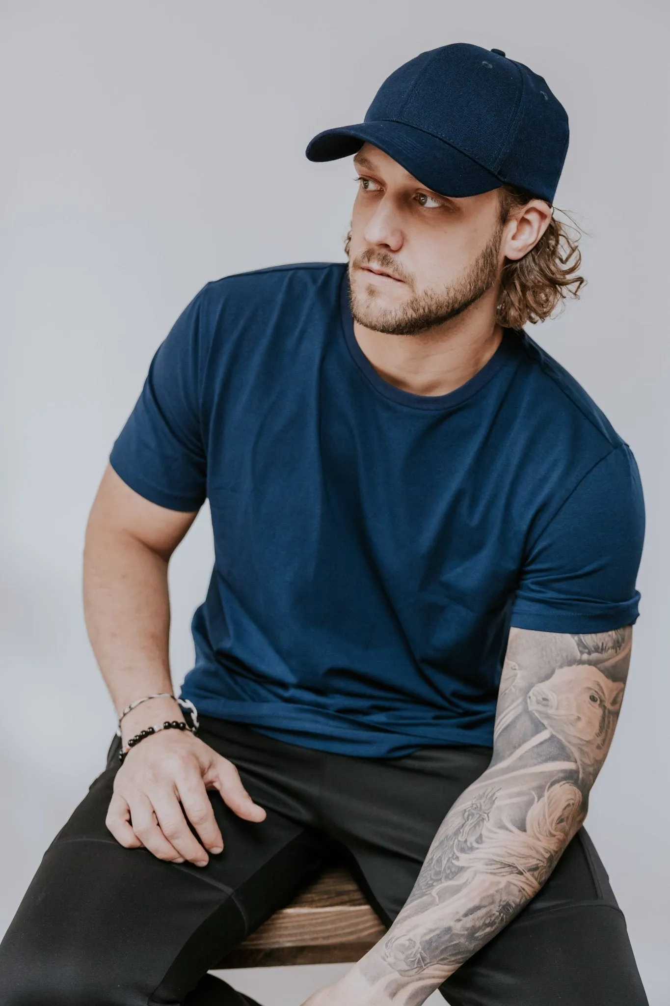 T-SHIRT BASIC -NAVY-