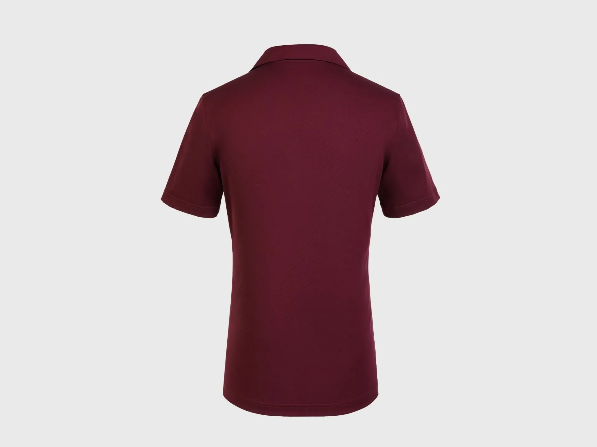 T-Shirt Crew Cotton Polo T Shirt - Dark Red