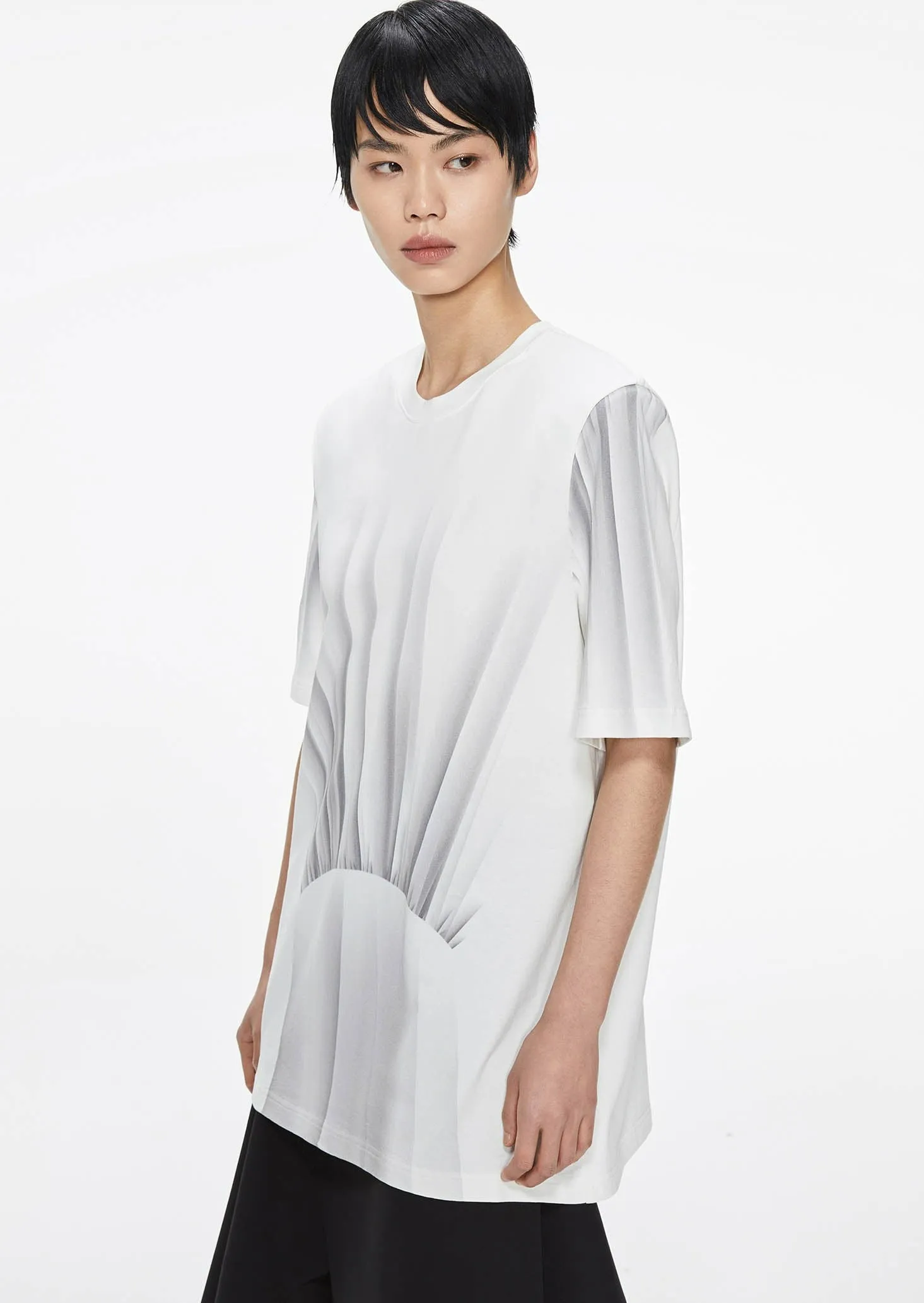 T-Shirt / JNBY Oversize Printed Short Sleeve T-Shirt