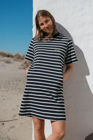T-Shirt Kleid Sol Navy-Striped