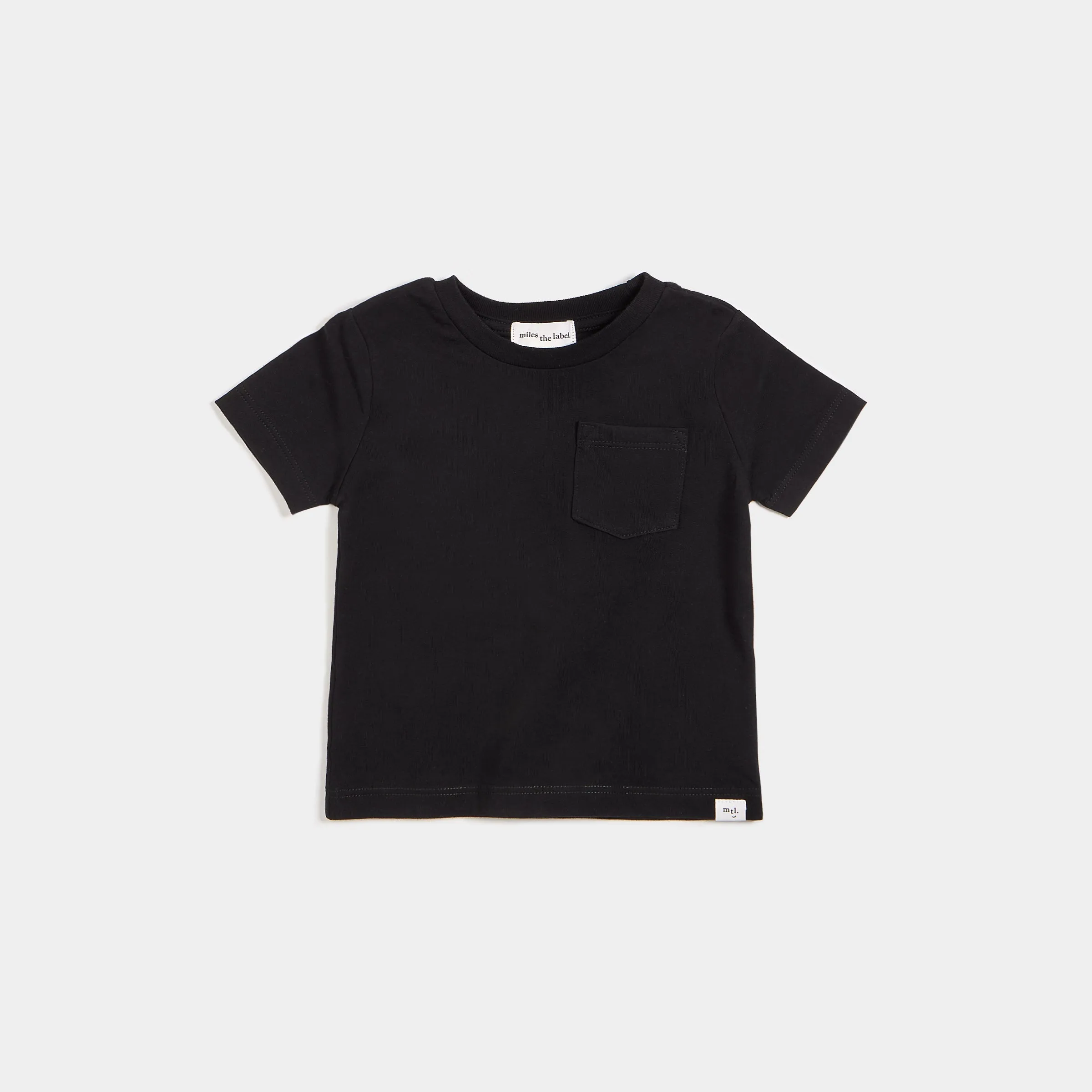 T-shirt « Miles Basiques » noir pur pour bébé