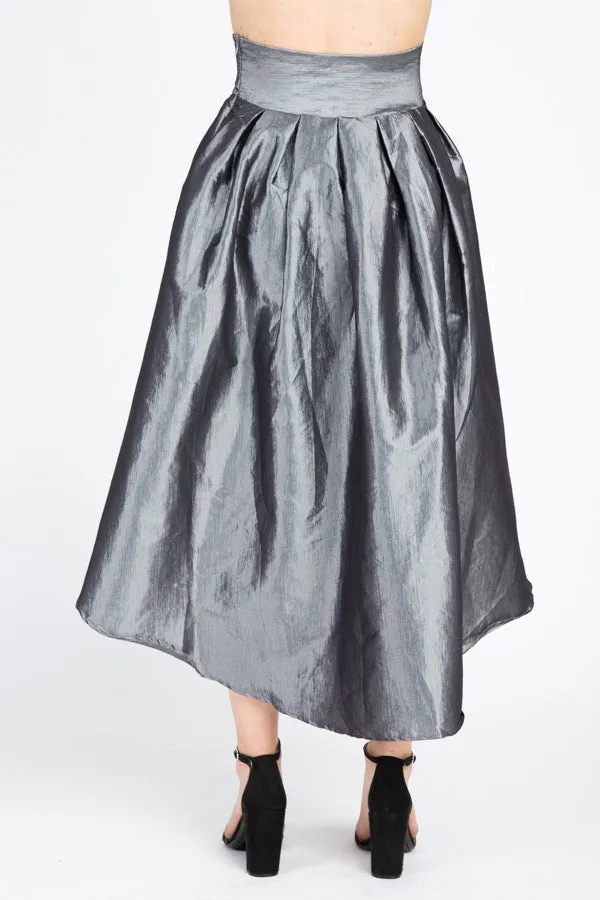 Taffeta High-low Skirt