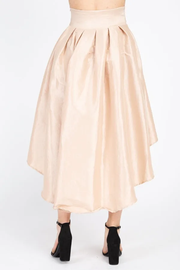 Taffeta High-low Skirt