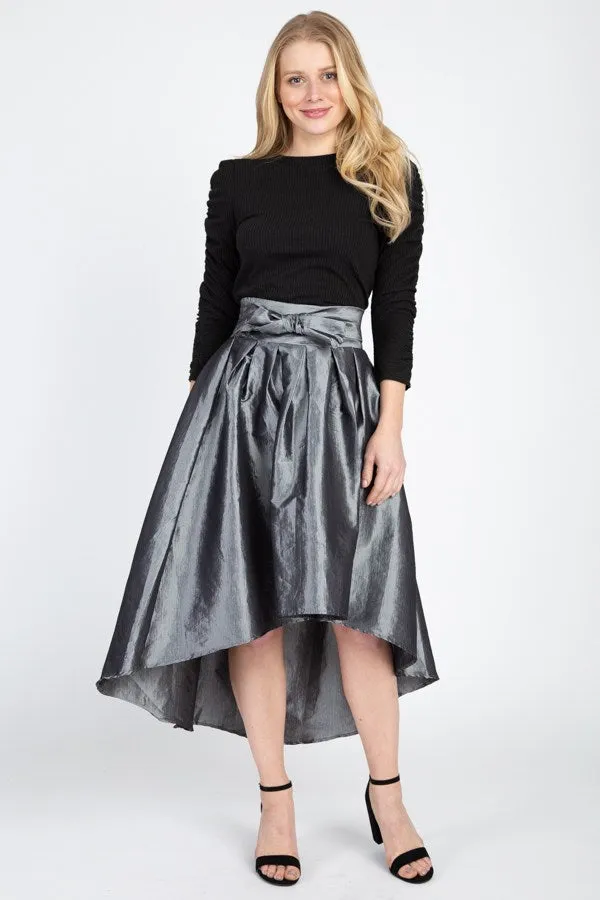 Taffeta High-low Skirt