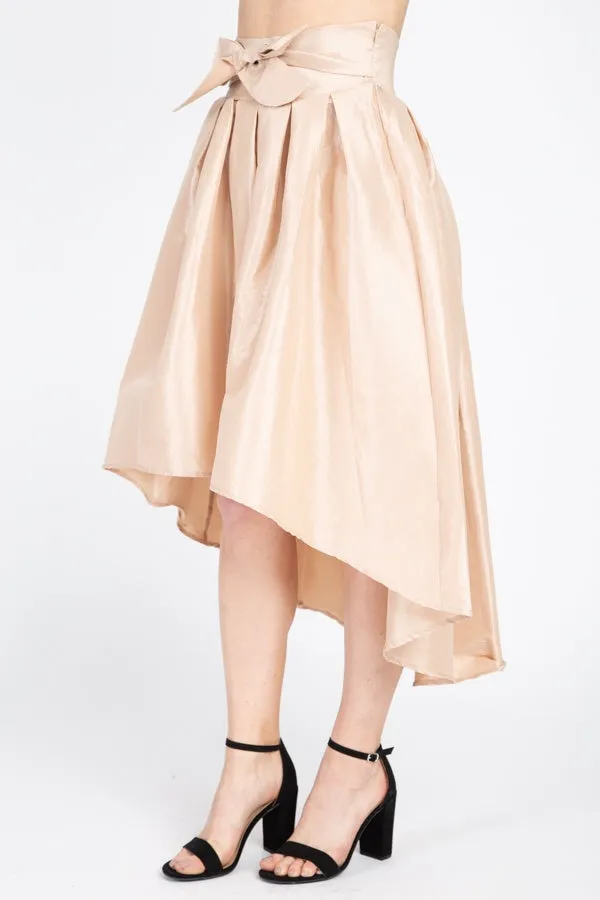 Taffeta High-low Skirt