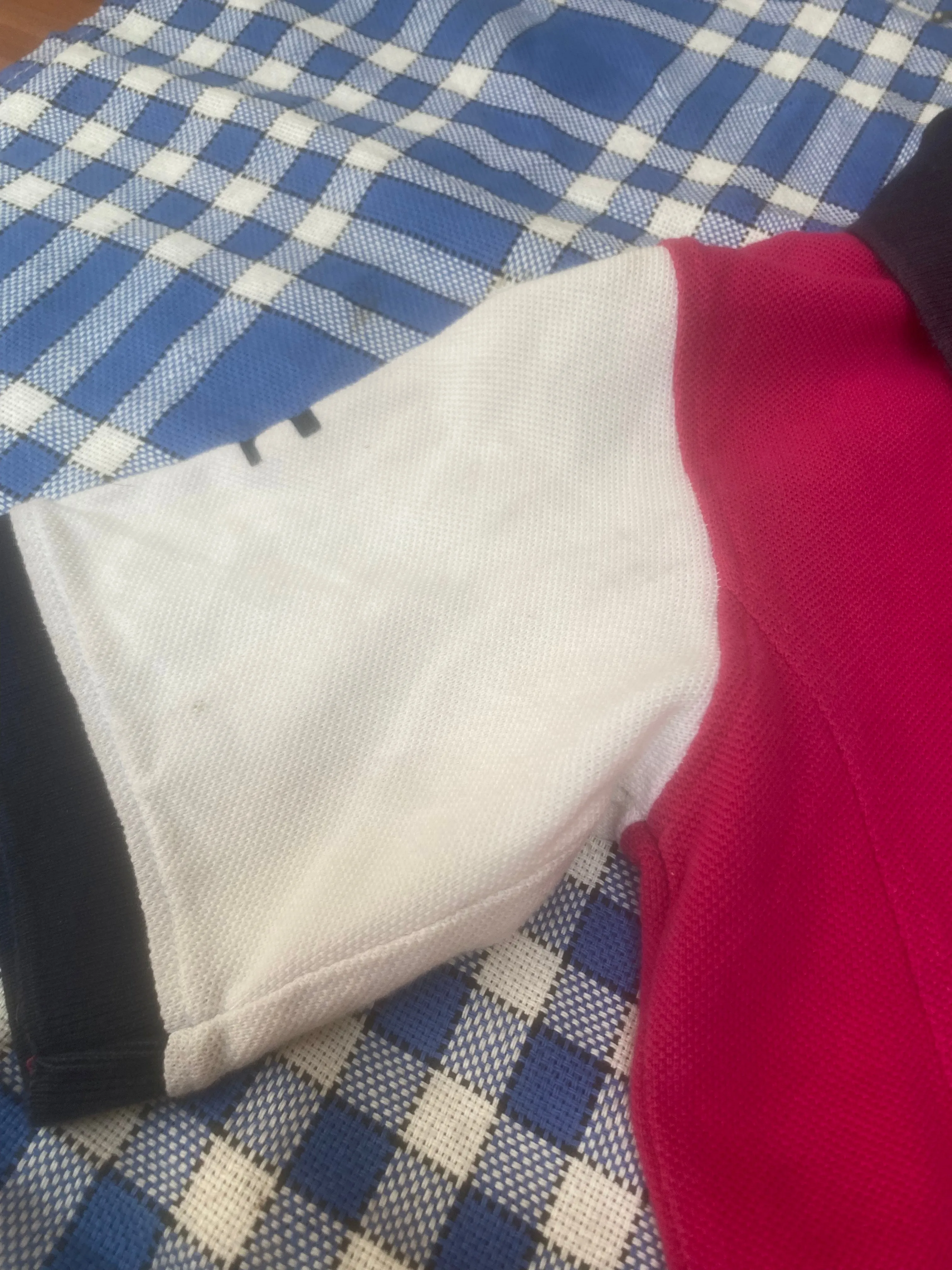 Tagg pink and white polo top age 10 FREE POSTAGE🟢