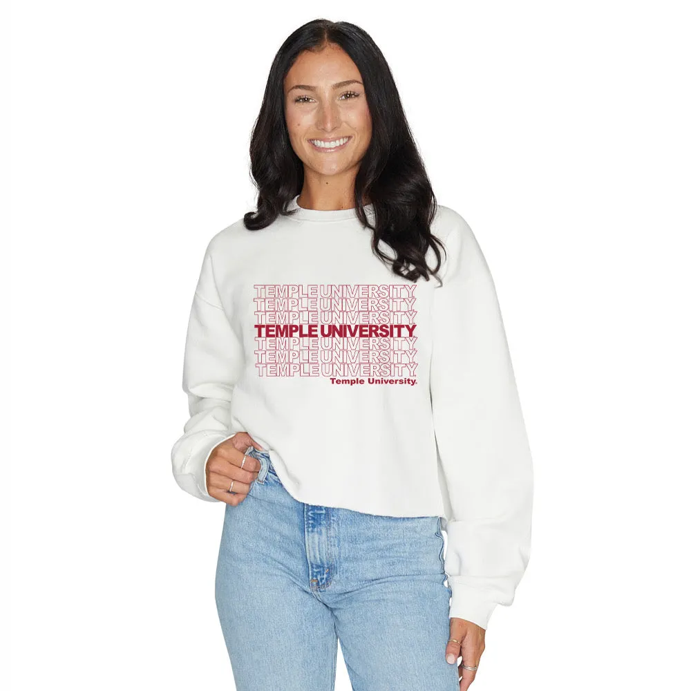Temple Owls Repeat Crewneck