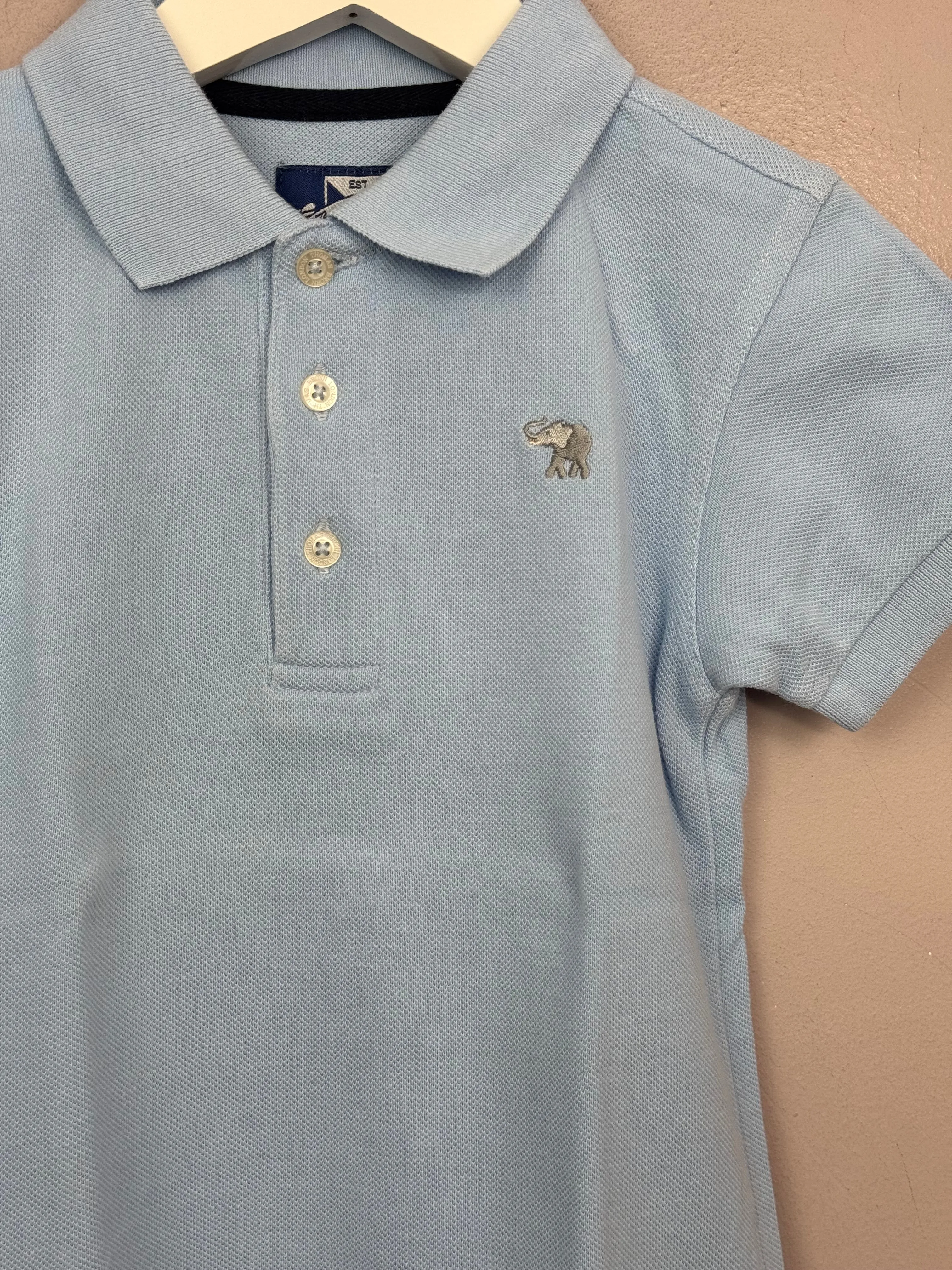 Thomas Brown Polo, sky blue 4-5y
