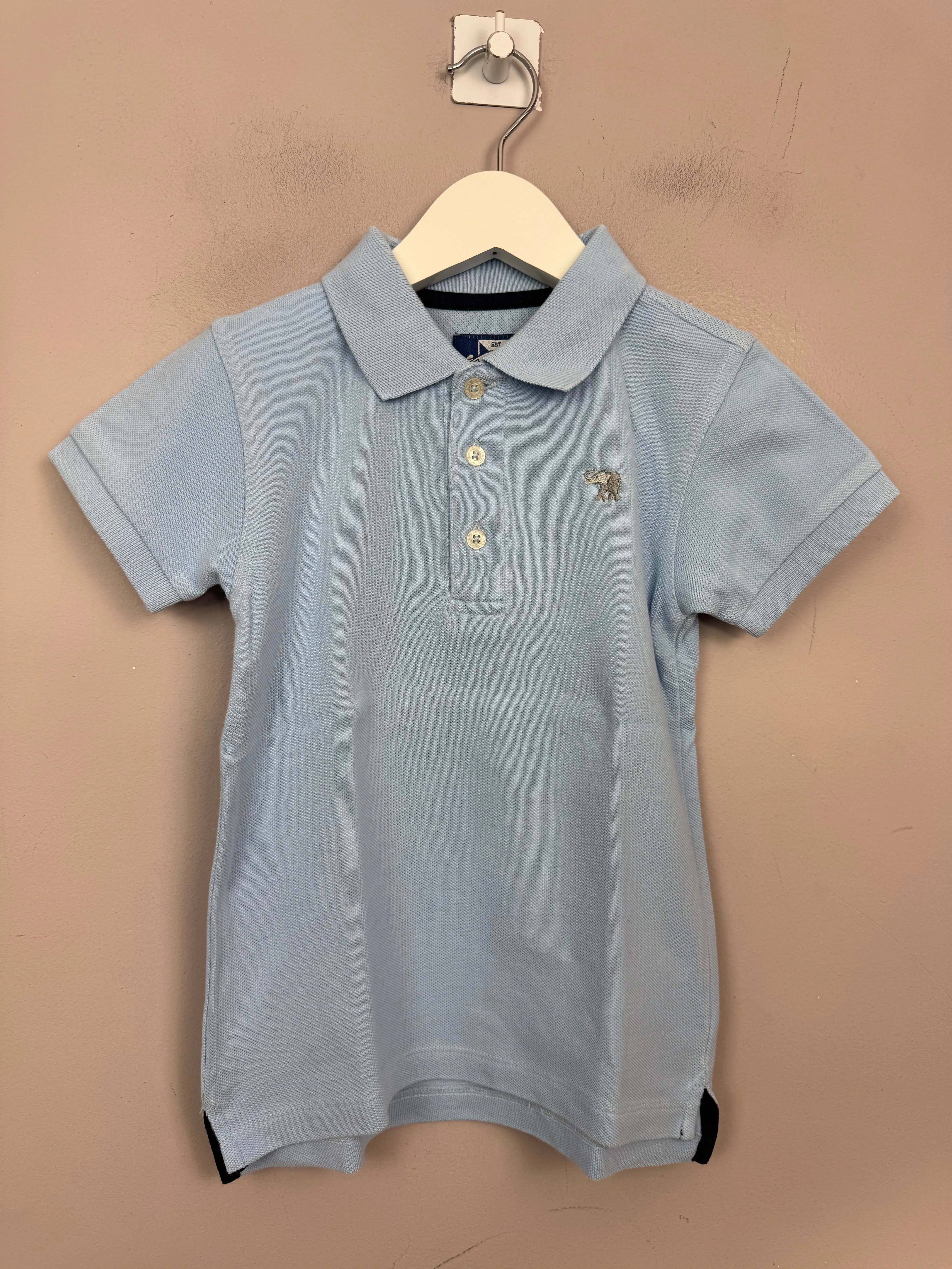 Thomas Brown Polo, sky blue 4-5y