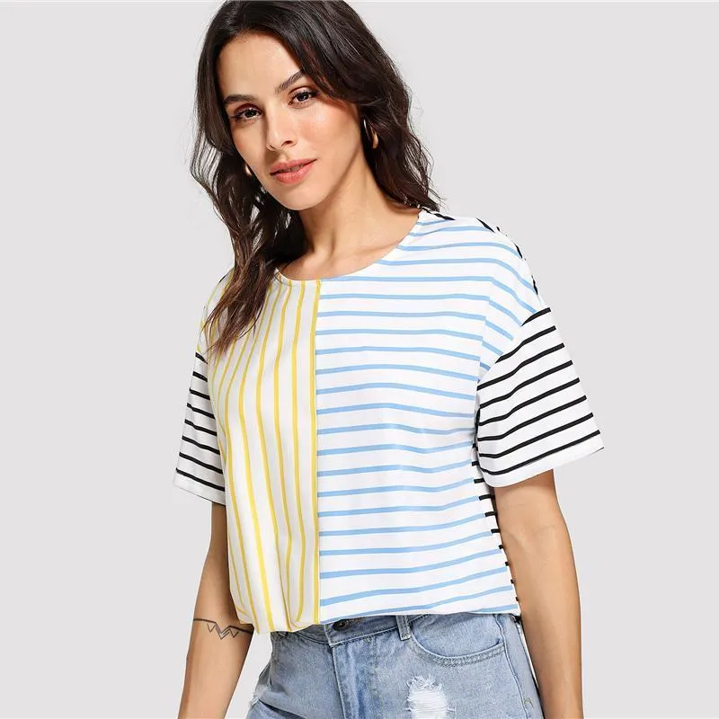 Three Tone Striped T-Shirt