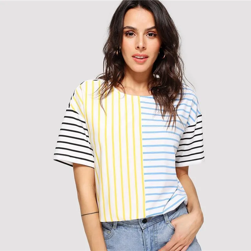 Three Tone Striped T-Shirt