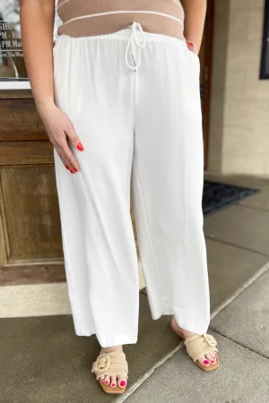 Tie Front Wide Leg Pant