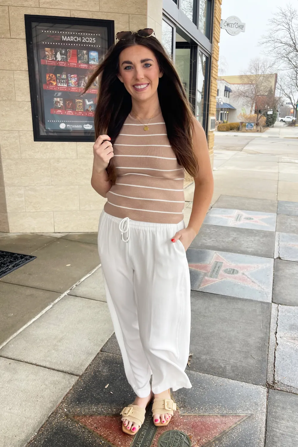 Tie Front Wide Leg Pant