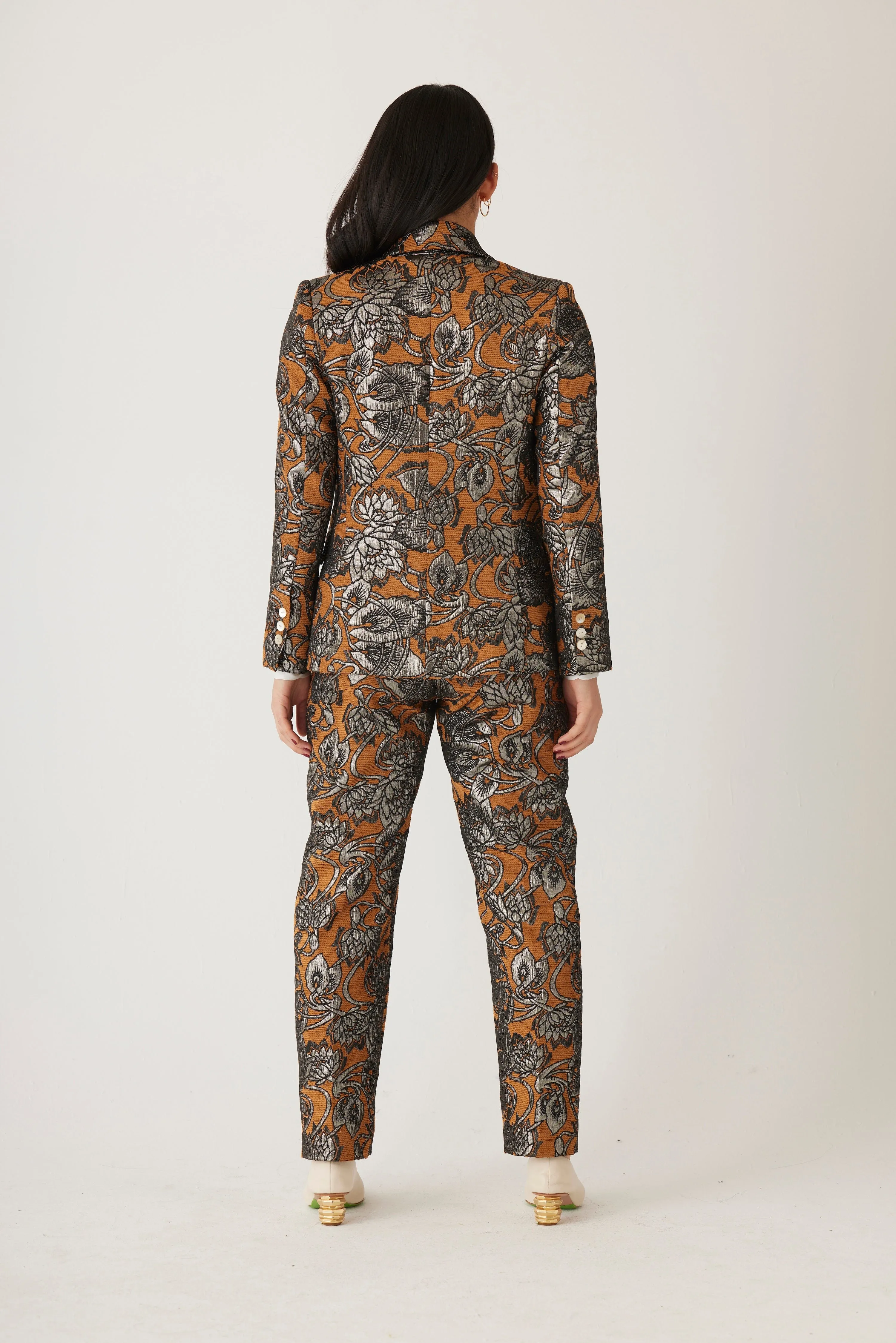 Tilda Brocade Jacket in Bronze