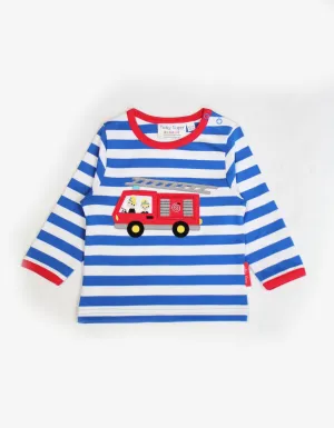 Toby Tiger Fire Engine Applique T-Shirt
