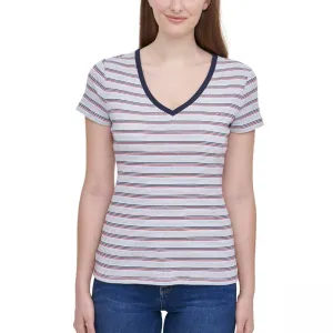 Tommy Hilfiger Women's Short Sleeve V-Neck T-Shirt