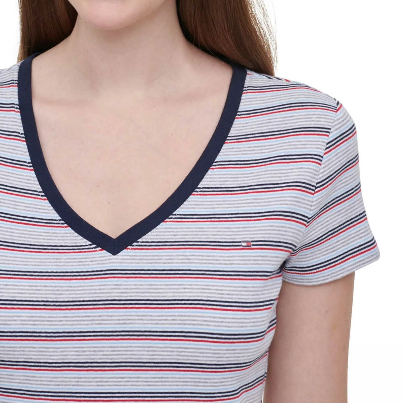 Tommy Hilfiger Women's Short Sleeve V-Neck T-Shirt