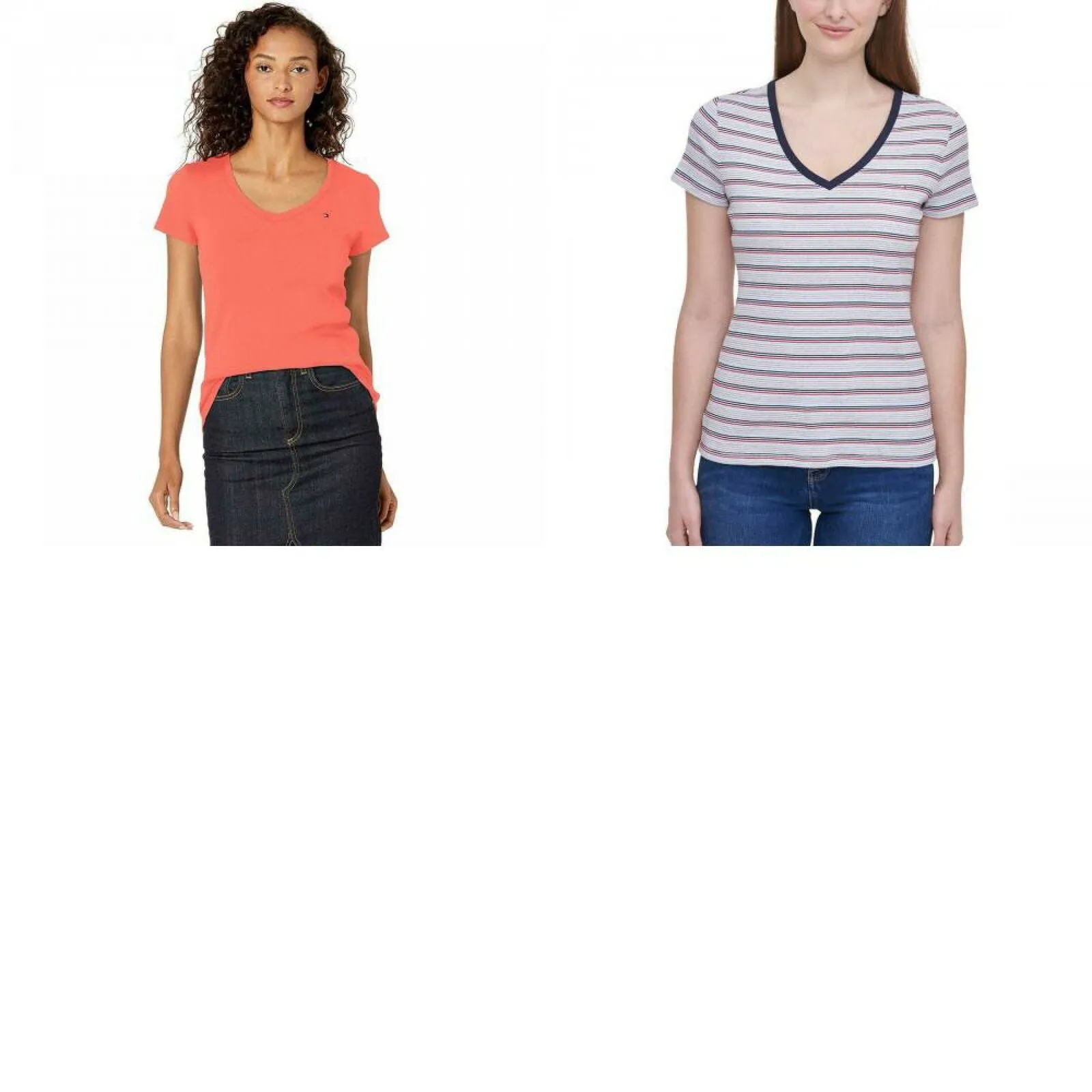 Tommy Hilfiger Women's Short Sleeve V-Neck T-Shirt