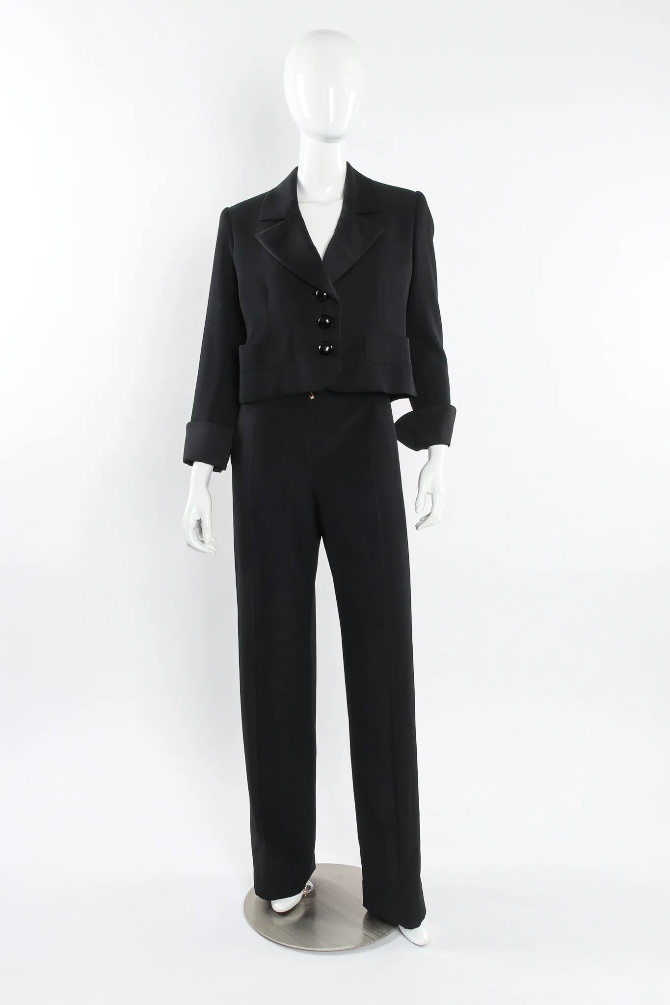 Tuxedo Crop Jacket & Pant Set