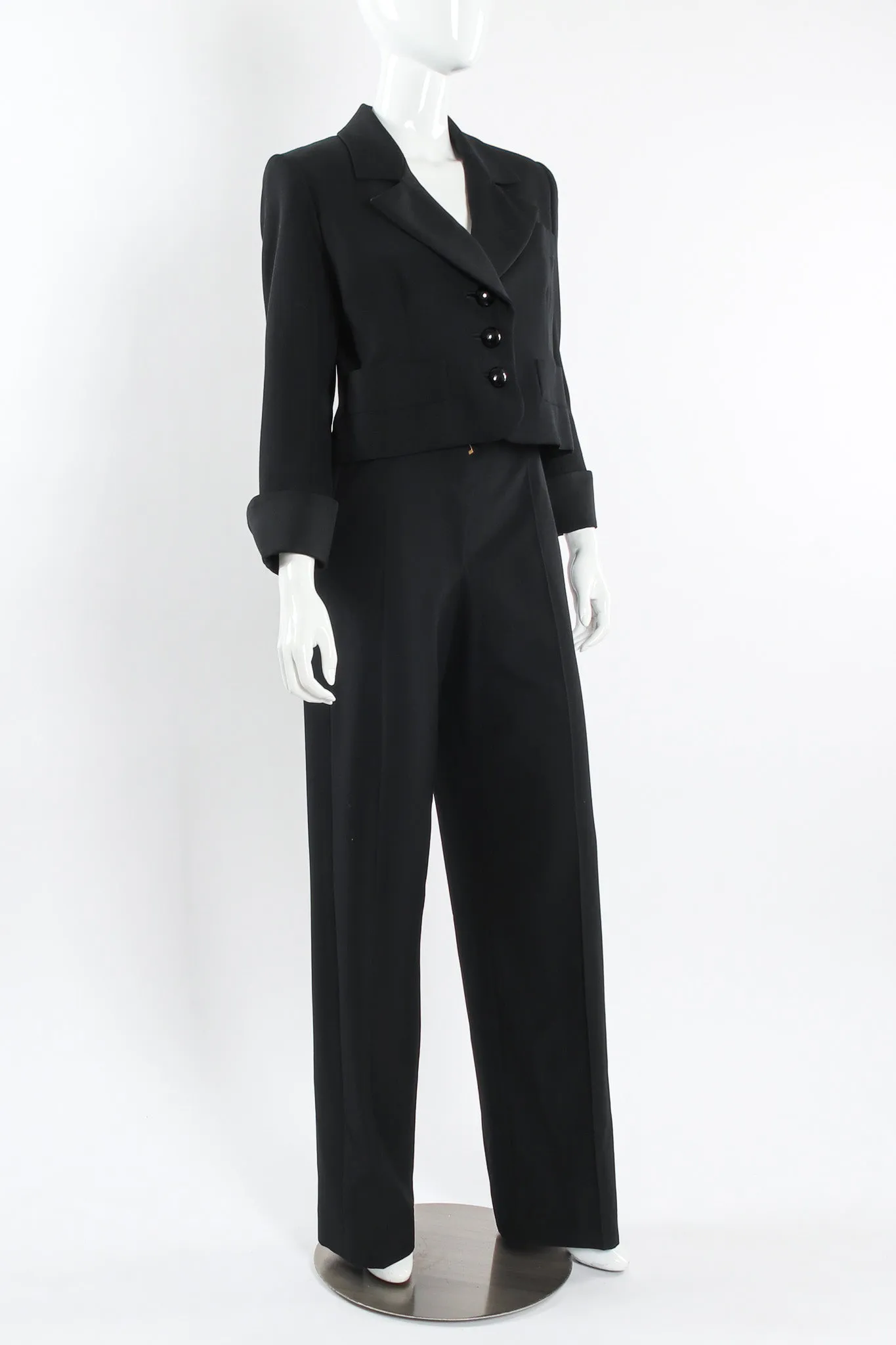 Tuxedo Crop Jacket & Pant Set