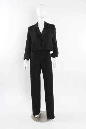 Tuxedo Crop Jacket & Pant Set