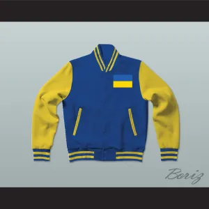 Ukraine Varsity Letterman Jacket-Style Sweatshirt