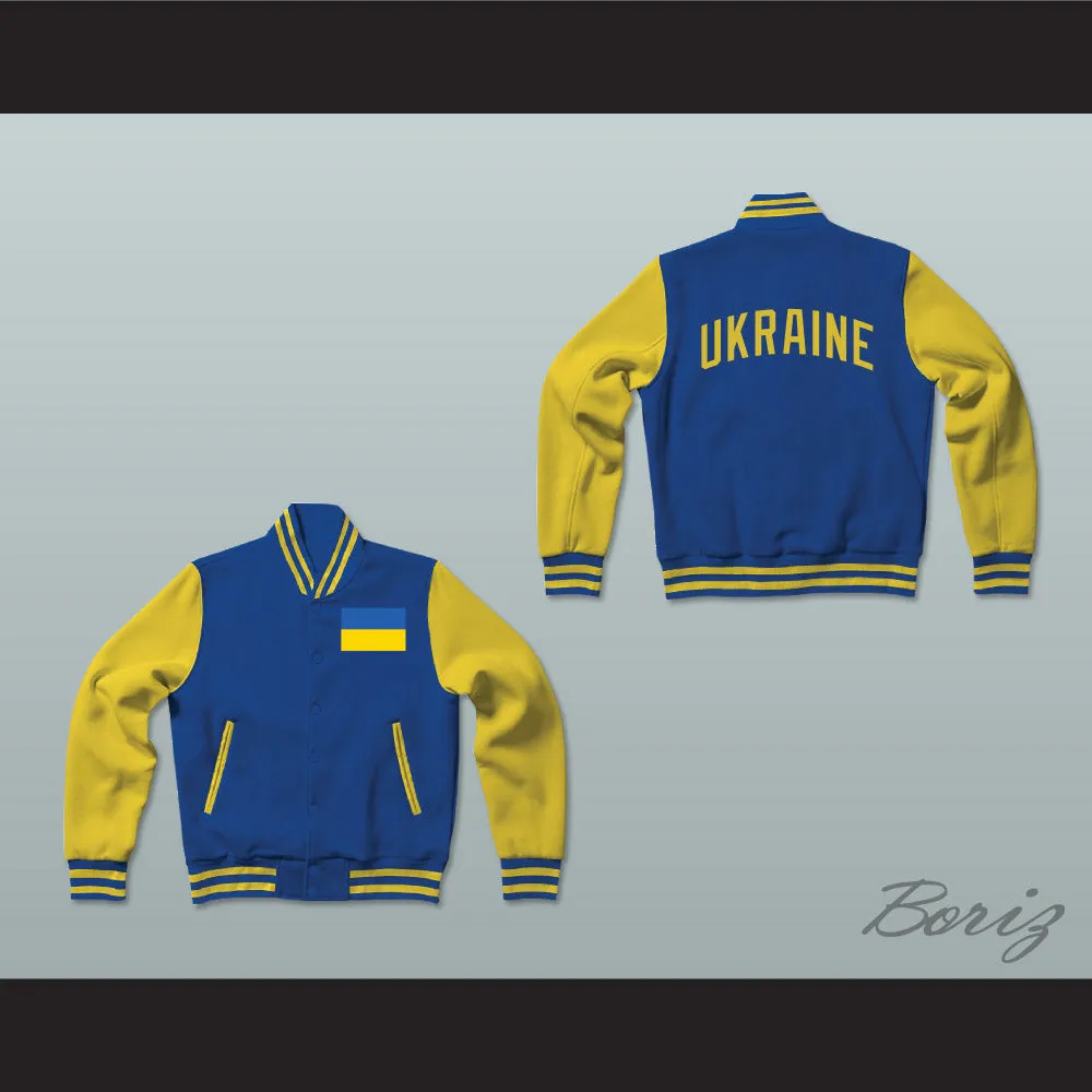 Ukraine Varsity Letterman Jacket-Style Sweatshirt