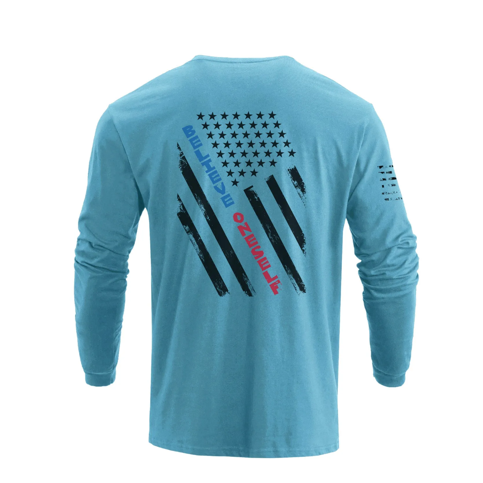 USA FLAG GRAPHIC LONG SLEEVE T-SHIRT
