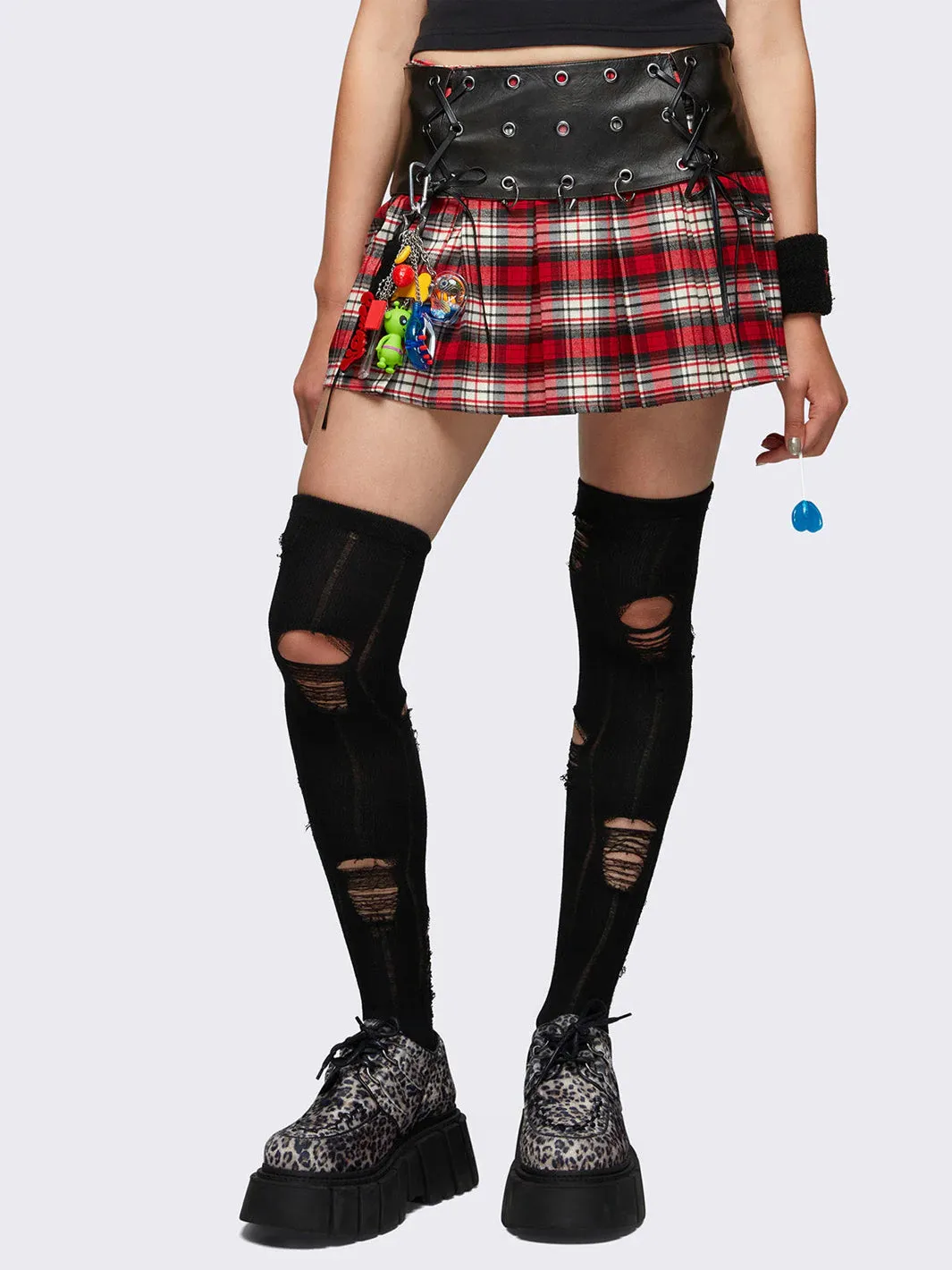 VALKYRIE PLEATED MINI SKIRT