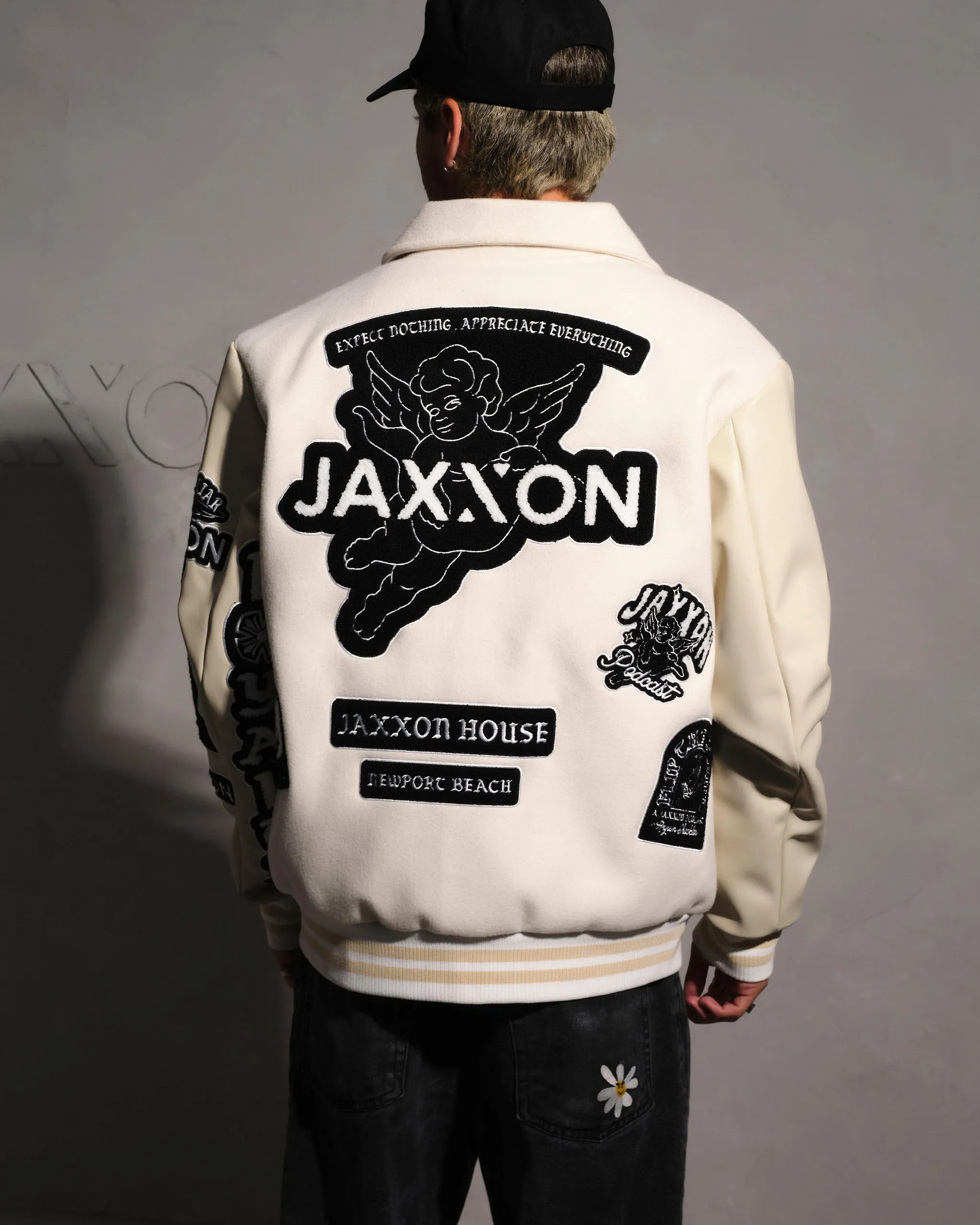 Varsity Jacket - Tan