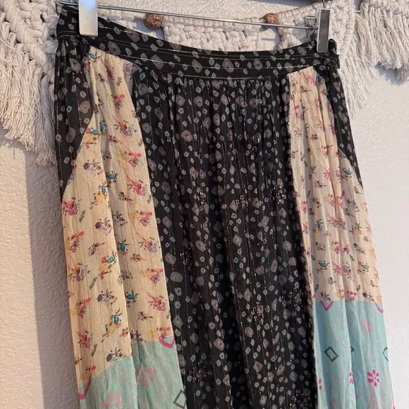 Verb Anthropologie Margot Pleated Maxi Skirt Skirt