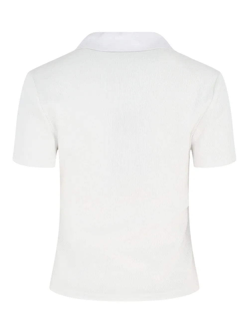 Veronica Beard Kearney Short Sleeve Polo in White