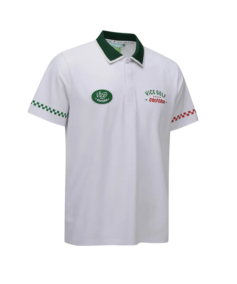 Vice Golf Atelier Men  Artwork Point Short T-Shirt - White
