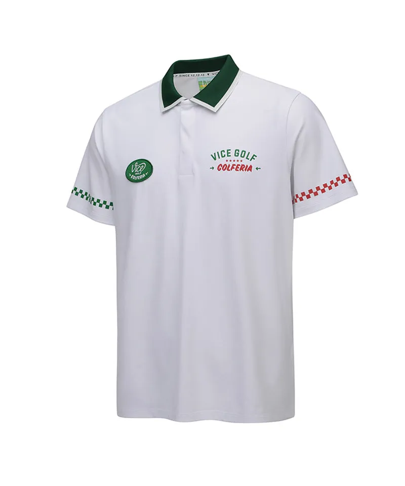 Vice Golf Atelier Men  Artwork Point Short T-Shirt - White