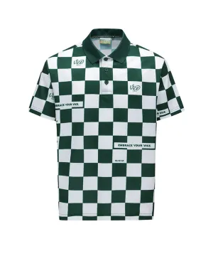 Vice Golf Atelier Men  Checkboard  Short T-Shirt - D/Green