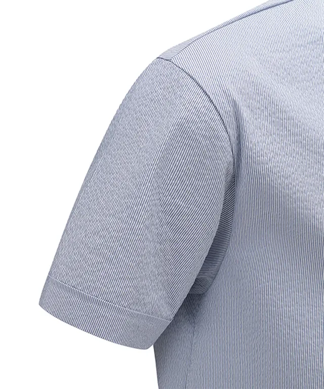 Vice Golf Atelier Men Seersucker Collar T-Shirt - Blue
