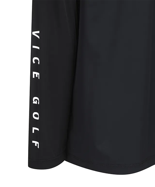 Vice Golf Atelier Men's Layerd Collar T-Shirt - Black