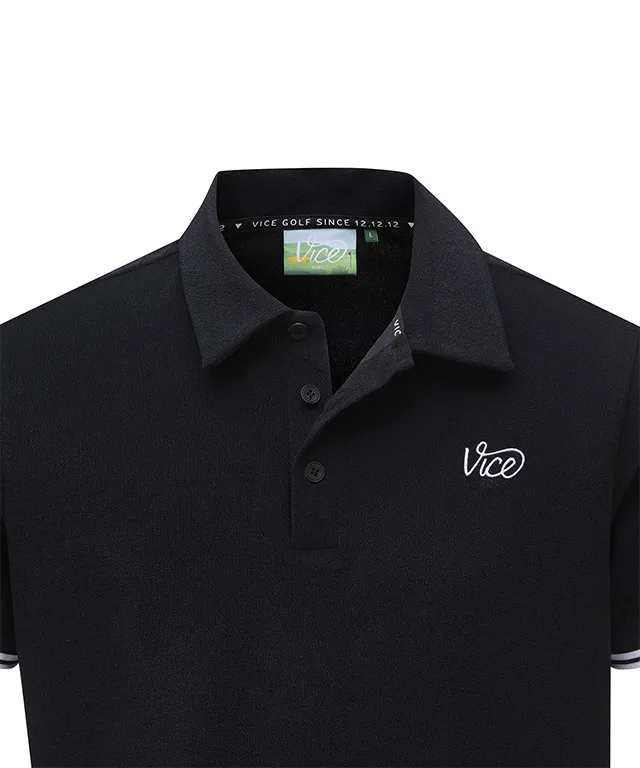 Vice Golf Atelier Men's Terry Short T-Shirt - Black