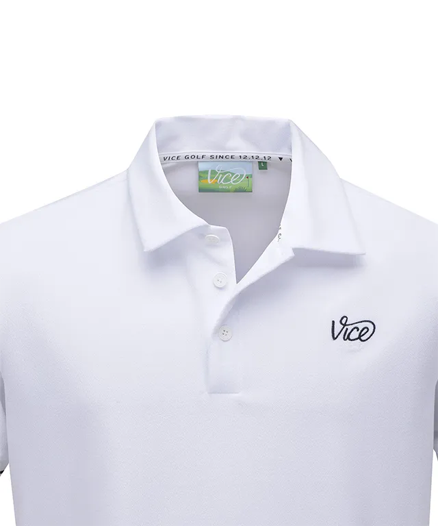 Vice Golf Atelier Men's Terry Short T-Shirt - White