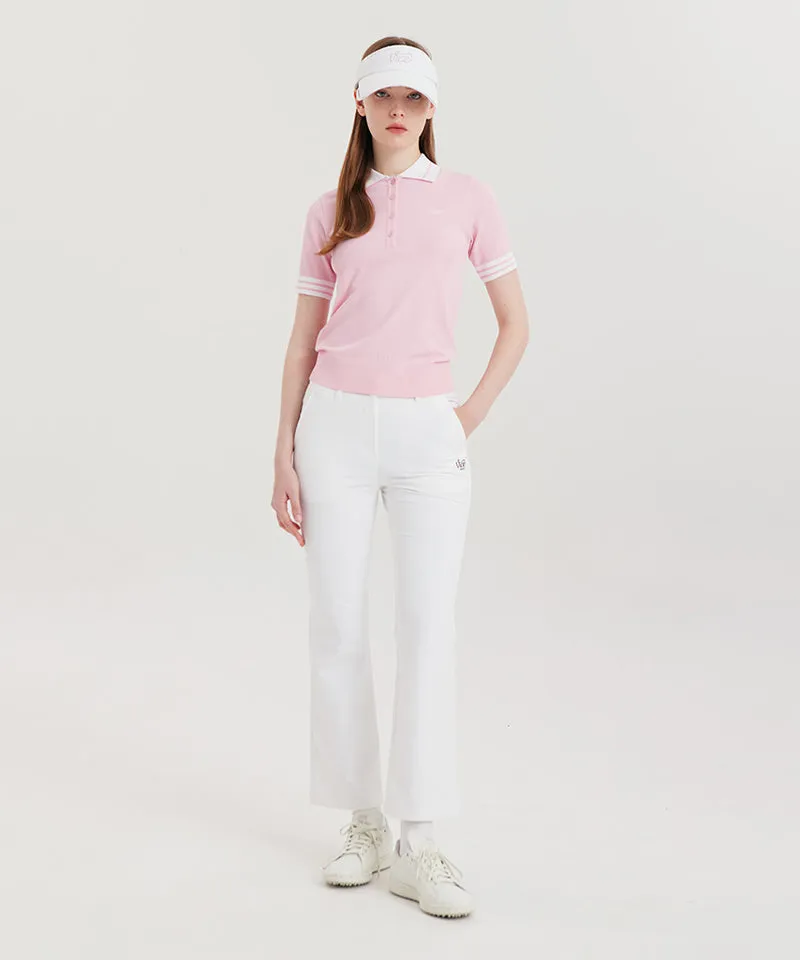 Vice Golf Atelier Women Essential Short Sleeve Sweater - Pink