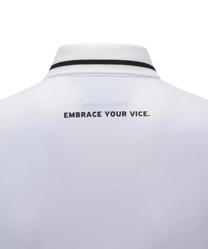Vice Golf Atelier Women's Cooling Long Sleeve Polo T-Shirt - White