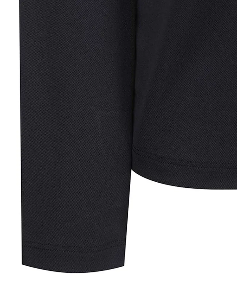 Vice Golf Atelier Women's Tipping Point Collared Long Sleeve T-Shirt - Black