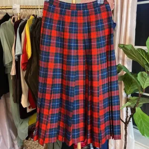 Vintage Pendleton Manson Tartan Plaid Wool Skirt Sz 2P 2 Petite