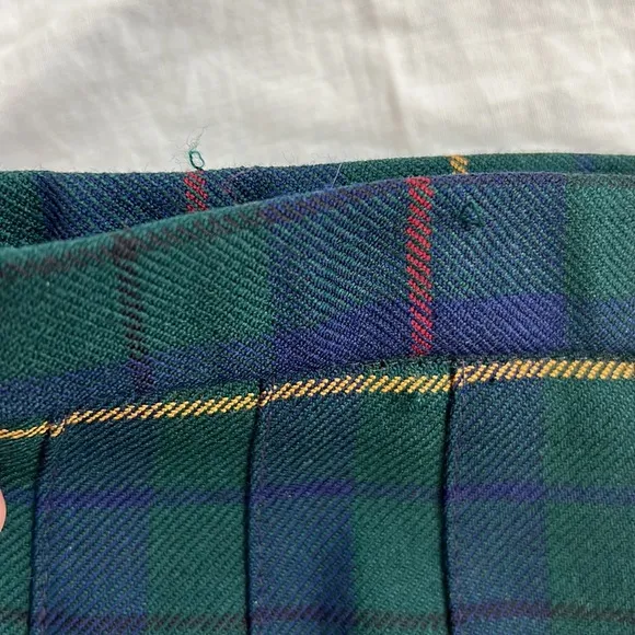 Vintage Pendleton, Maxi Skirt, Pendleton Celebration Plaid, Tartan Wool Skirt