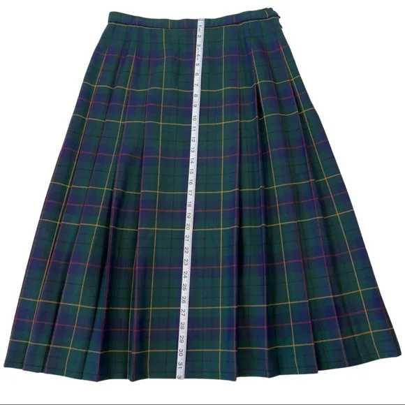 Vintage Pendleton, Maxi Skirt, Pendleton Celebration Plaid, Tartan Wool Skirt