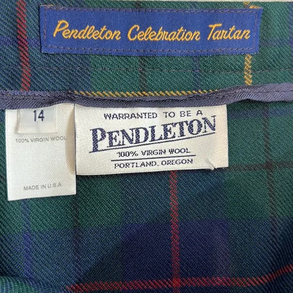 Vintage Pendleton, Maxi Skirt, Pendleton Celebration Plaid, Tartan Wool Skirt